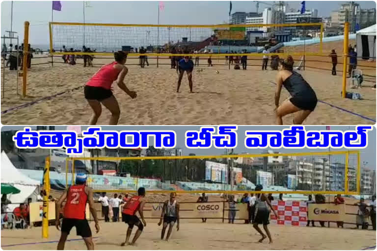 The Continental Cup Beach Volleyball Tournament in vishakha rk beach