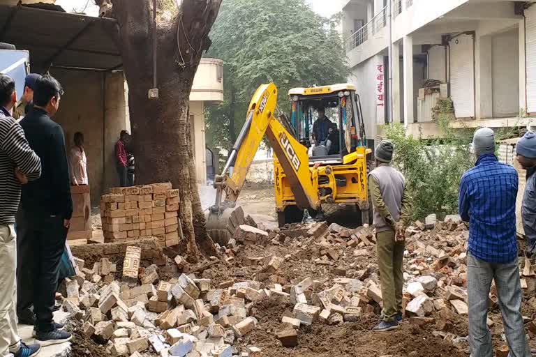 action against illegal encroachment