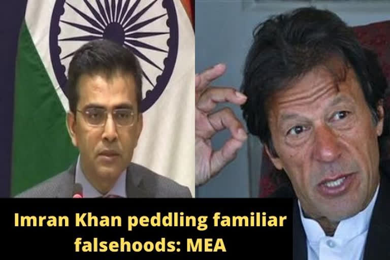 Imran Khan peddling familiar falsehoods: India on Pak PM's comments at refugee meet in Geneva