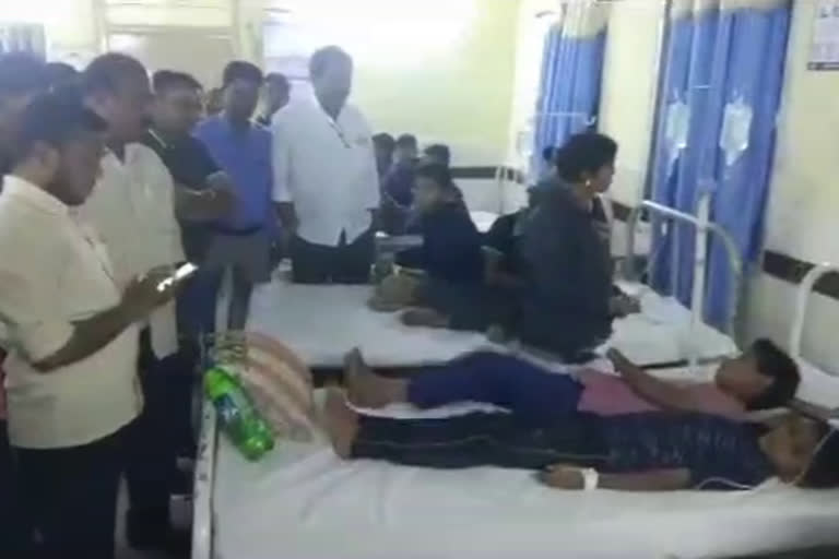 30 members students ill because of poison food in kamareddy district