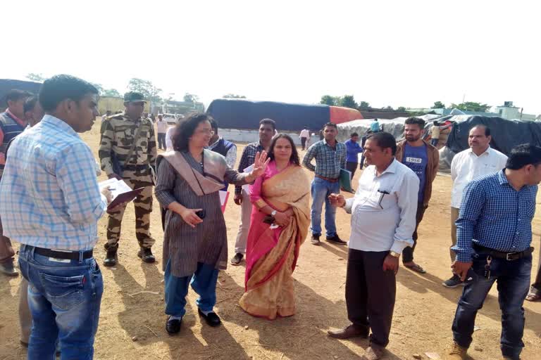 Secretary Rita Shandilya inspected paddy procurement centers