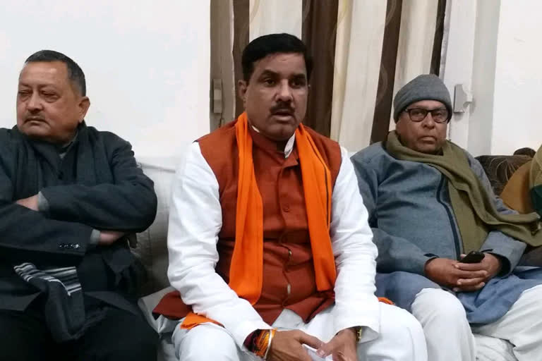 press conference of bjp in Bhind