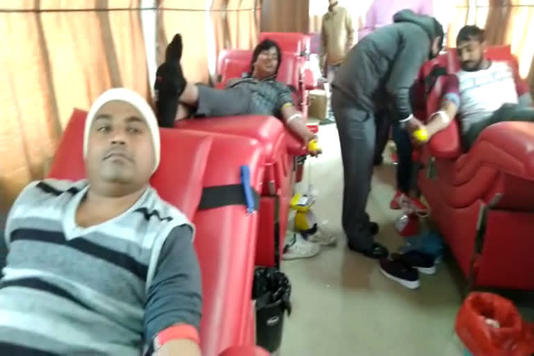 blood donation camp organized in nuh