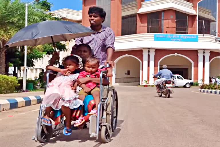 disabled lady seeking help from govt over years, ஏழு முறை மனு அளித்த மாற்று திறனாளி