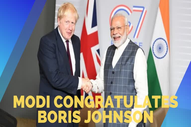 PM Modi wishes Johnson on his re-election as British PM