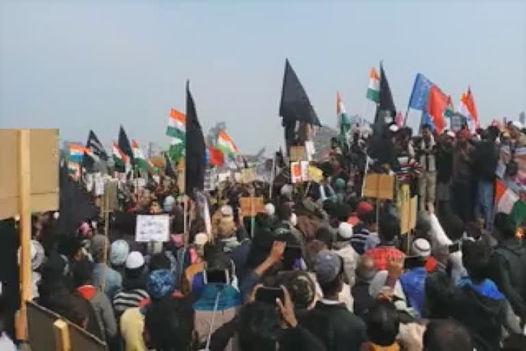 protest against NRC and CAB in sitamarhi