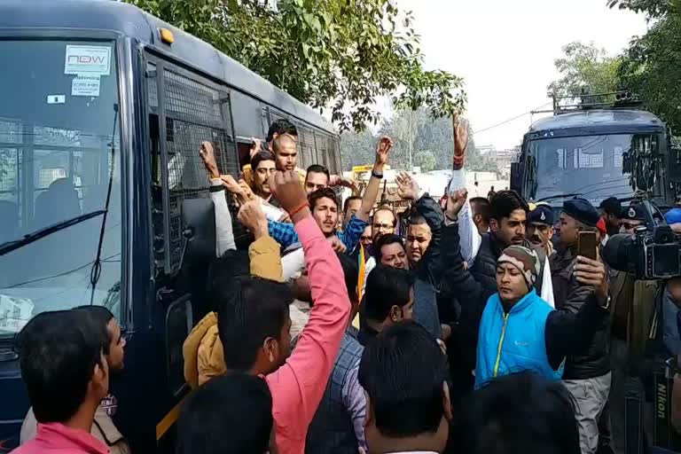 Police arrested BJYM workers