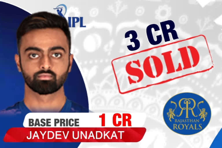 Jaydev Unadkat, Kolkata, IPL auction, Rajasthan Royals