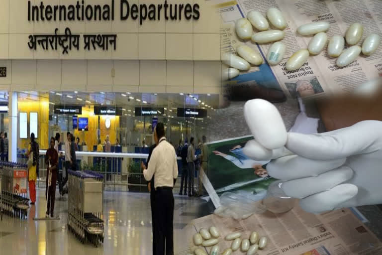 foreign man arrested with 880 gram drugs at igi airport delhi