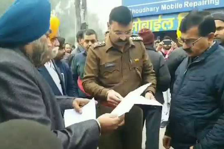 karnal shopkeepers protest