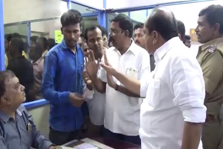 Electoral officer who rejected the ammk canditate  nomination by the intervention of the ruling admk party