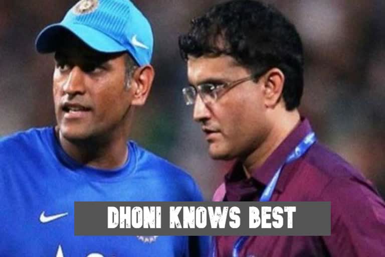 Ganguly, Dhoni