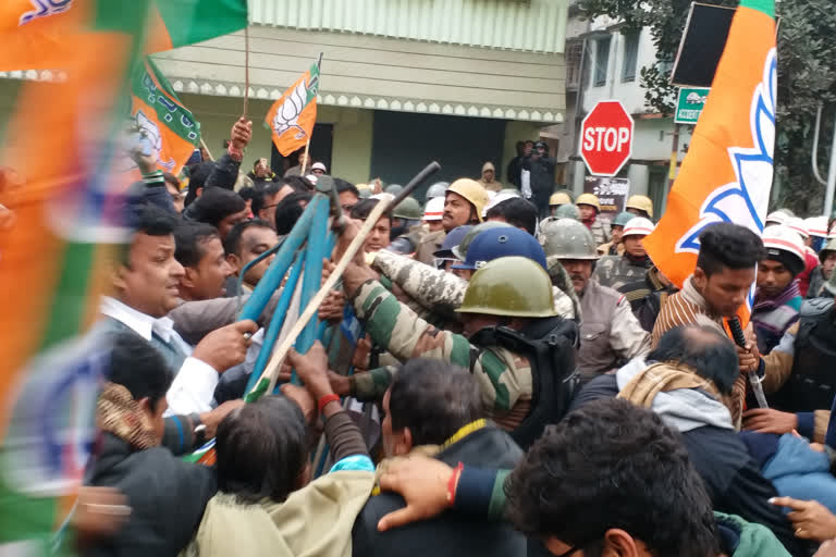 BJP procession in Balurghat