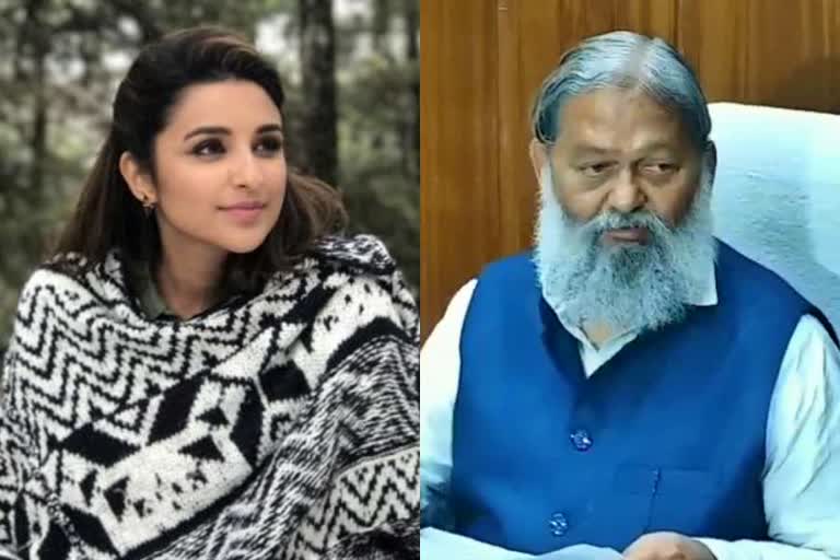 anil vij reaction on parineeti chopra tweet in chandigarh