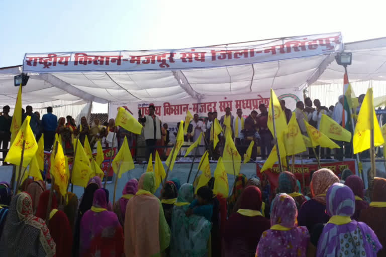 Farmers set out on foot against the government