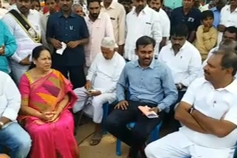 bjp protest at rayachoti in kadapa district