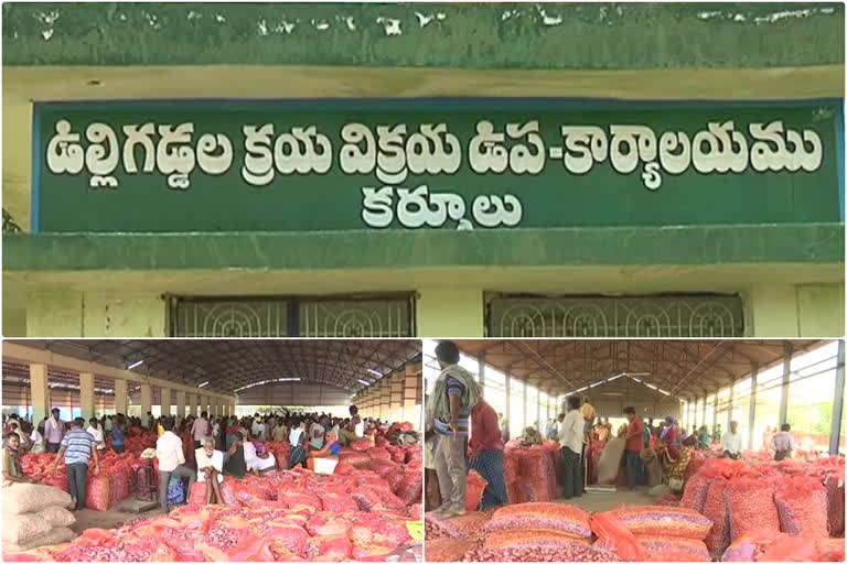 decreasing of onions cost in kurnool agriculture market