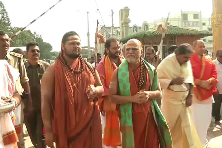 Swarupa Nandendra Saraswati Swamy, the thirumala of Visit to Srivari'