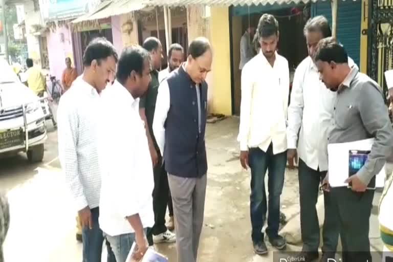 medak collector dharma reddy visited narsapur