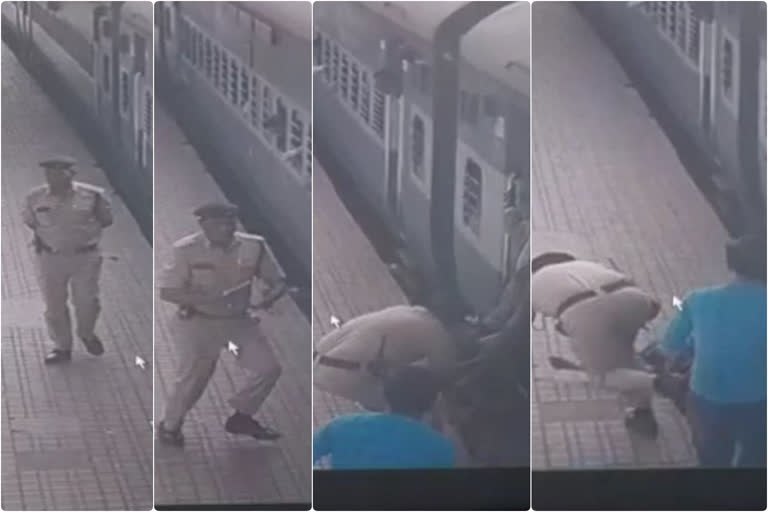 RPF Constable Saves Women Life at secunderabad railway station