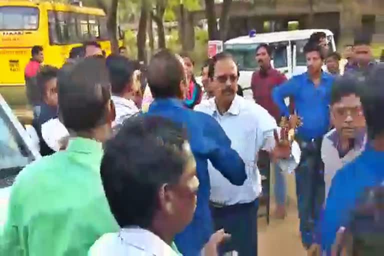 BJP-Congress worker was attacked in korba