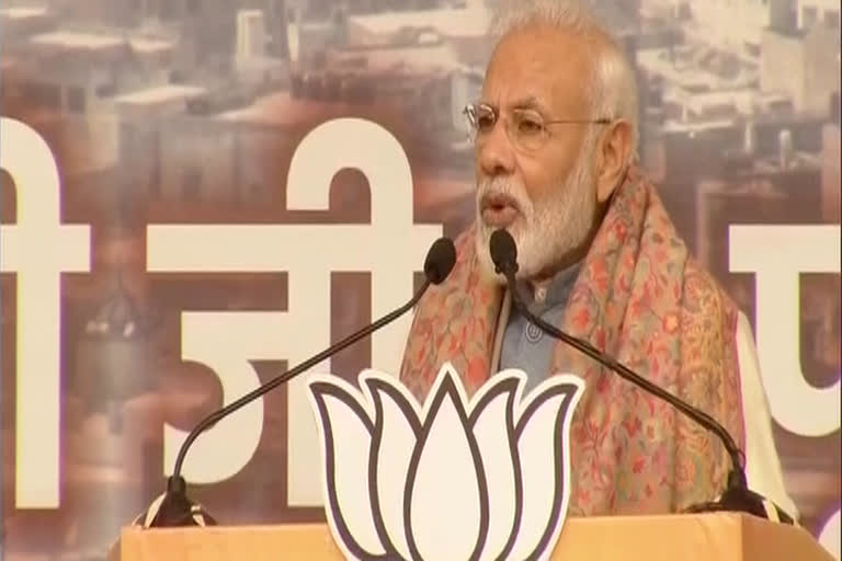 'Unity in diversity is India's speciality': PM Modi's new slogan at Delhi rally  opposition using lies to fool divide people over caa will fail pm modi  modi on caa latest news  ദേശീയ പൗരത്വ നിയമ ഭേദഗതി  മോദി ഡല്‍ഹിയില്‍  നരേന്ദ്ര മോദി