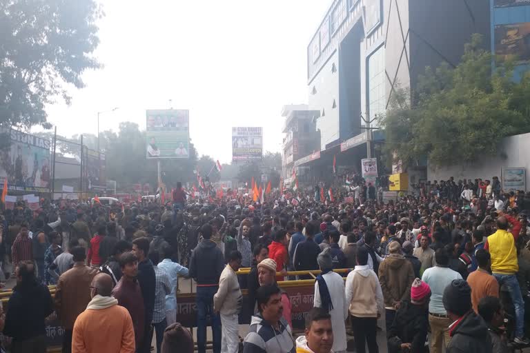 People march in support of  CAA in gaya