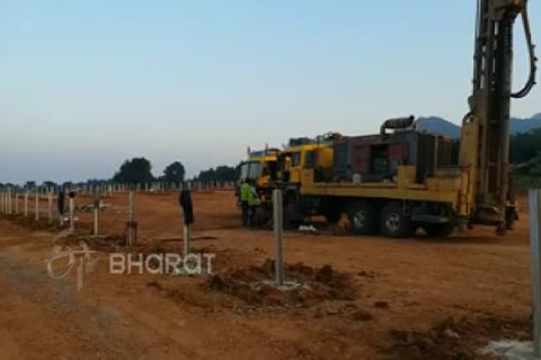 forest tree cutting for solar plant in debagarh