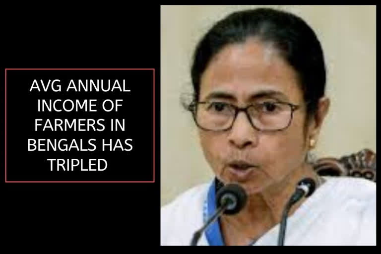 Avg annual income of farmers in Bengal tripled in 8 yrs: Mamata Banerjee