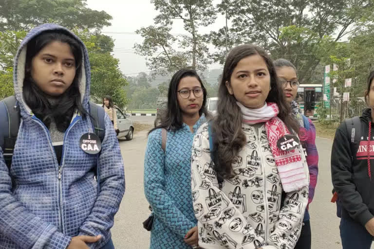 students protest at GU