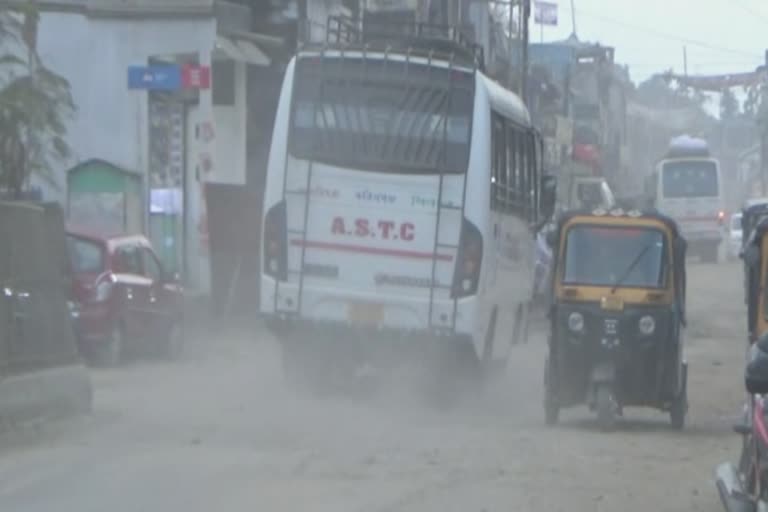 Poor road condition at Karimgang