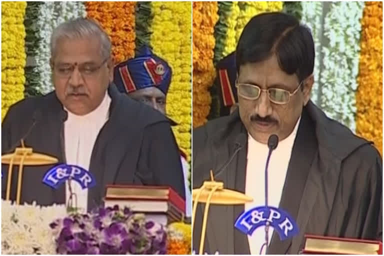 telangana lokayukta chairman oath ceremony