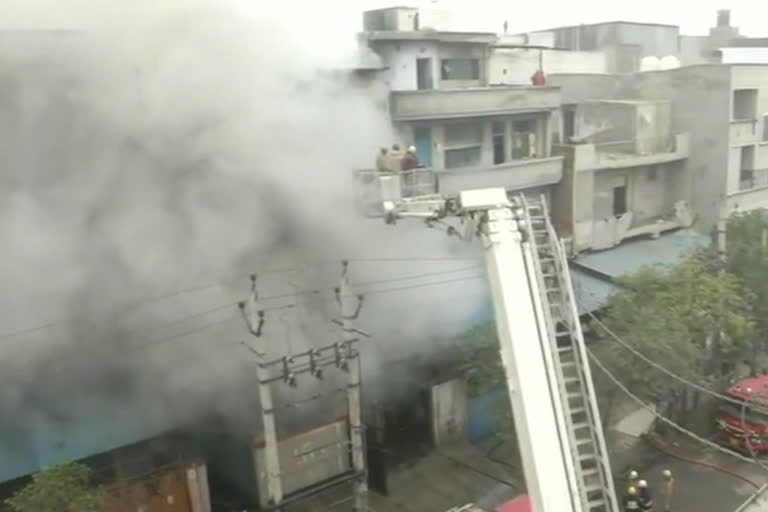 Delhi: Fire breaks out in Narela Industrial area