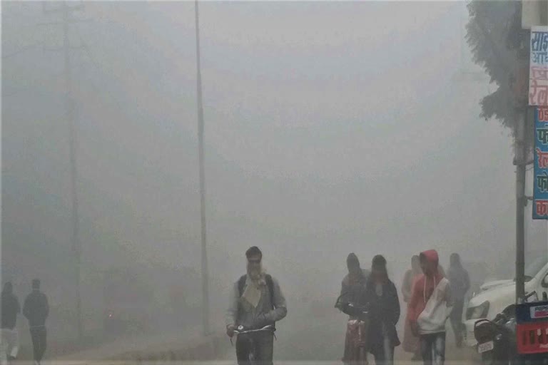 thick fog recorded in nalanda due to cold