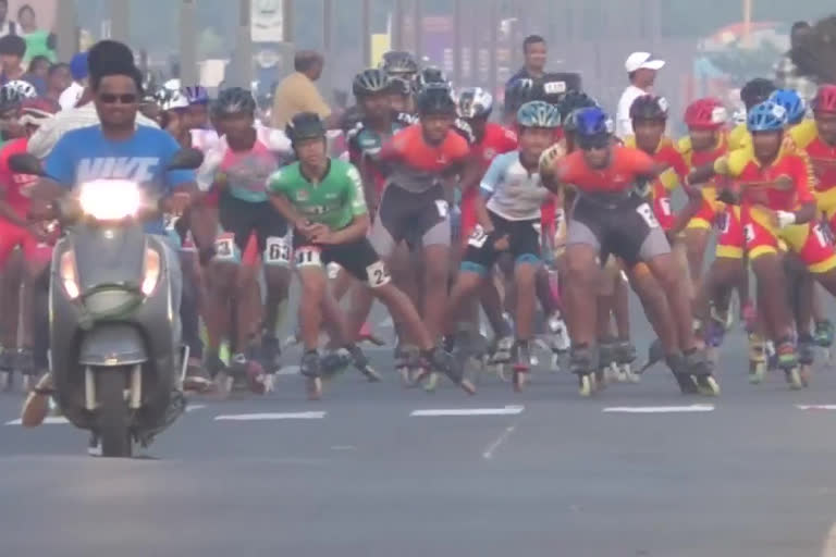 Roller Skating Marathon at vishaka