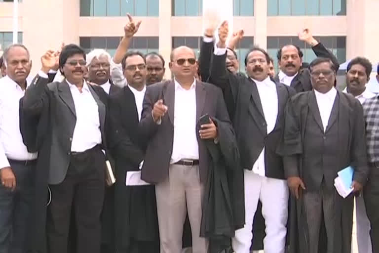 High court lawyers jac on kurnool highcourt