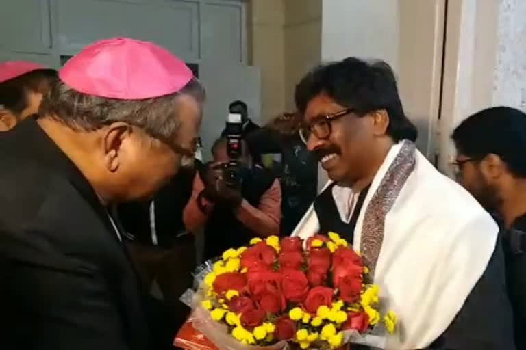 Hemant Soren reached Bishop House