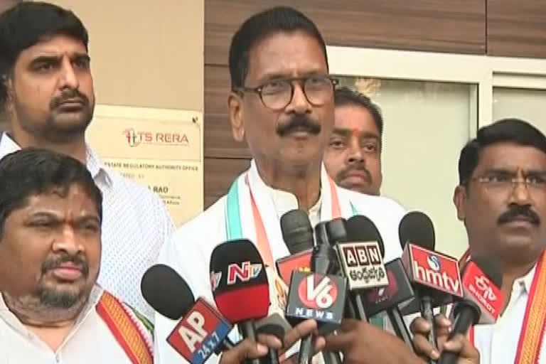 telangana congress leaders meet with EC nagi reddy