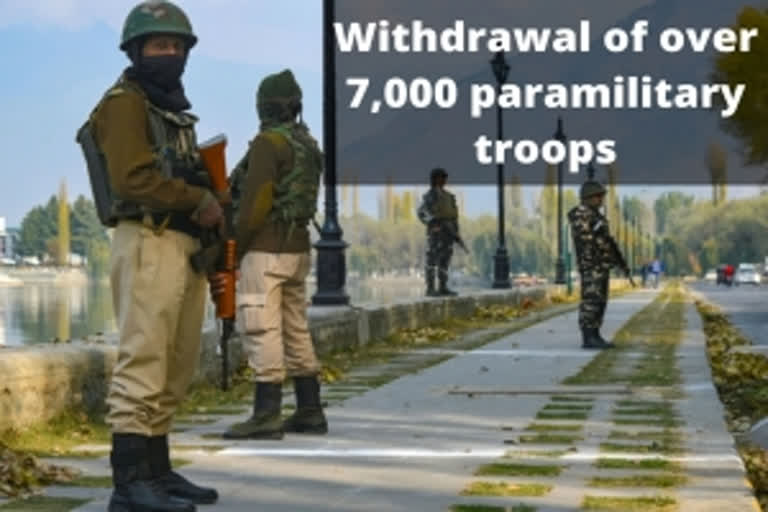 Home Ministry orders withdrawal of over 7,000 paramilitary troops from Kashmir