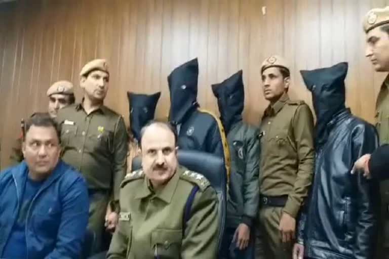 gurugram police arrested four criminals