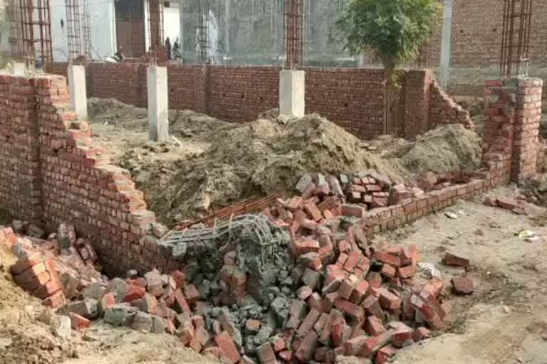 municipal corporation broke houses under construction