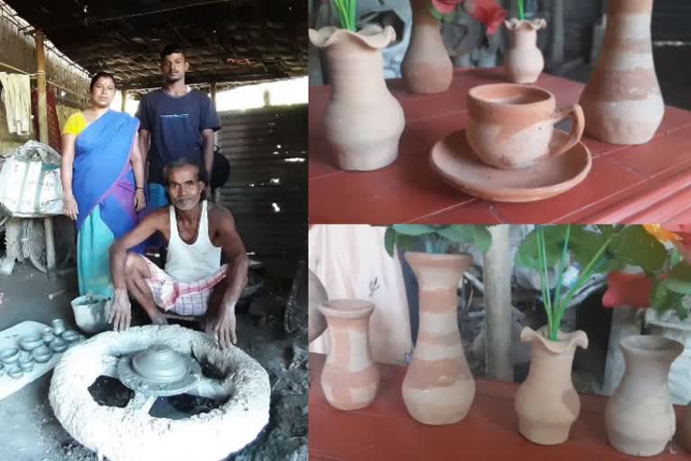 Pottery Art of Rangia Balisatra, ৰঙিয়া বালিসত্ৰৰ মৃৎ শিল্প, Plastic pollution and Pottery Art, প্লাষ্টিক প্ৰদূষণ আৰু মৃৎ শিল্প