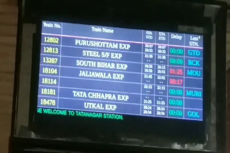 trains opening from Tatanagar