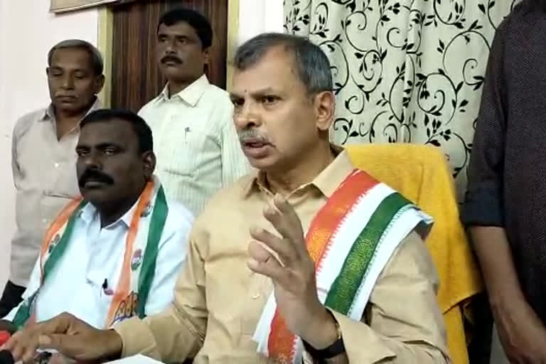 thulasireddy press meet in vempalli kadapa district