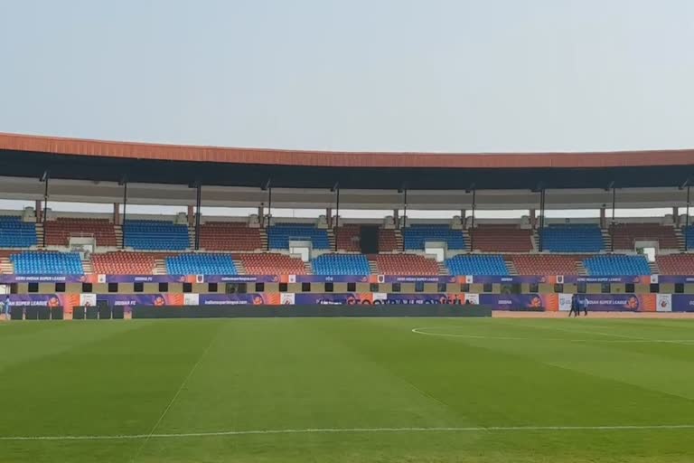 Preparation of indian super league, ISL in kalinga stadium, କଳିଙ୍ଗ ଷ୍ଟାଡିଅମରେ ଆଇଏସଏଲ,  ଇଣ୍ଡିଆନ ସୁପର ଲିଗ, ଓଡ଼ିଶା ଏଫସି,  ଓଡିଶା ଜାମସେଦପୁର ମୁହାଁମୁହିଁ