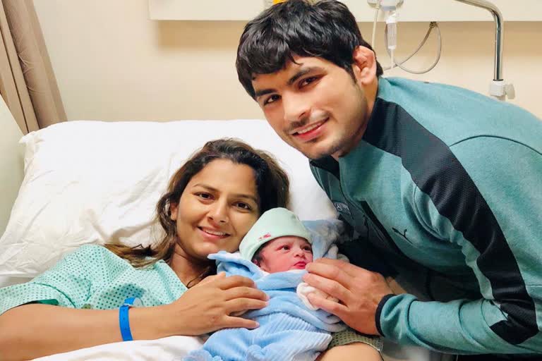 Geetha Phogat Delivery a baby  Boy