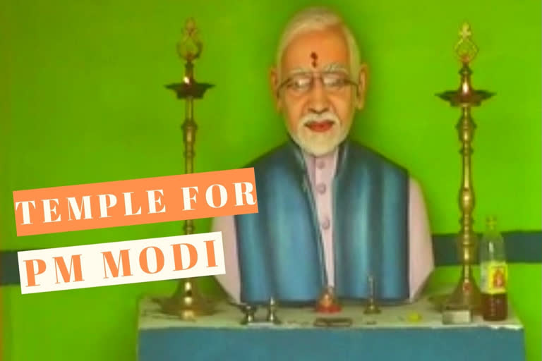 Swayed by welfare schemes, TN farmer builds temple for PM Modi