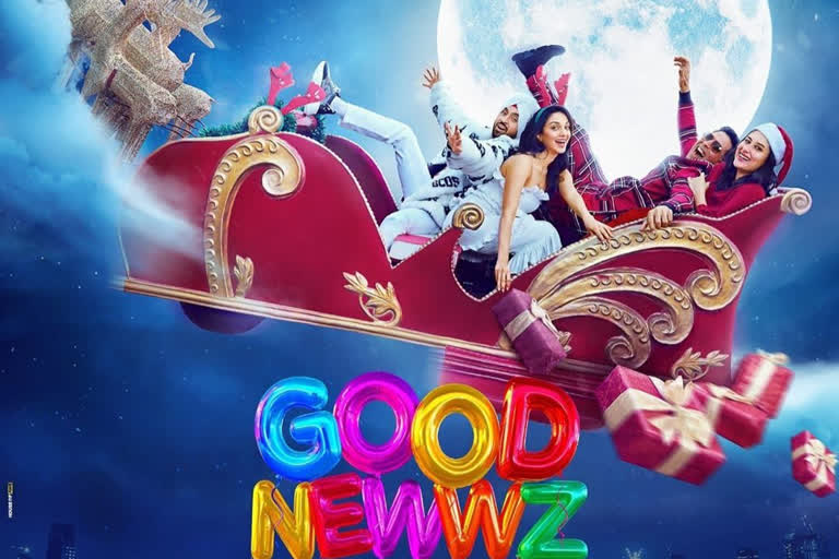 Good Newwz new poster, Good Newwz Christmas poster, akshay kumar, kiara advani, kareena kapoor khan, diljit dojhansh