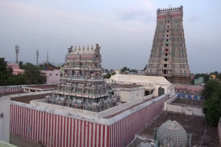 virdhunagar andal temple closing  andal temple closing due to solar eclipse  ஆண்டாள் கோவில் நடை மூடப்பட்டது  விருதுநகர் ஆண்டாள் கோயில்