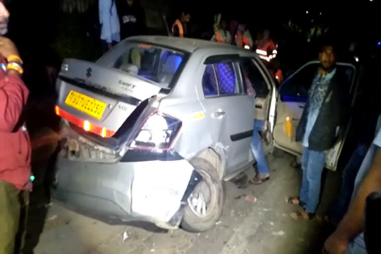 car accident at banjarahils in Hyderabad